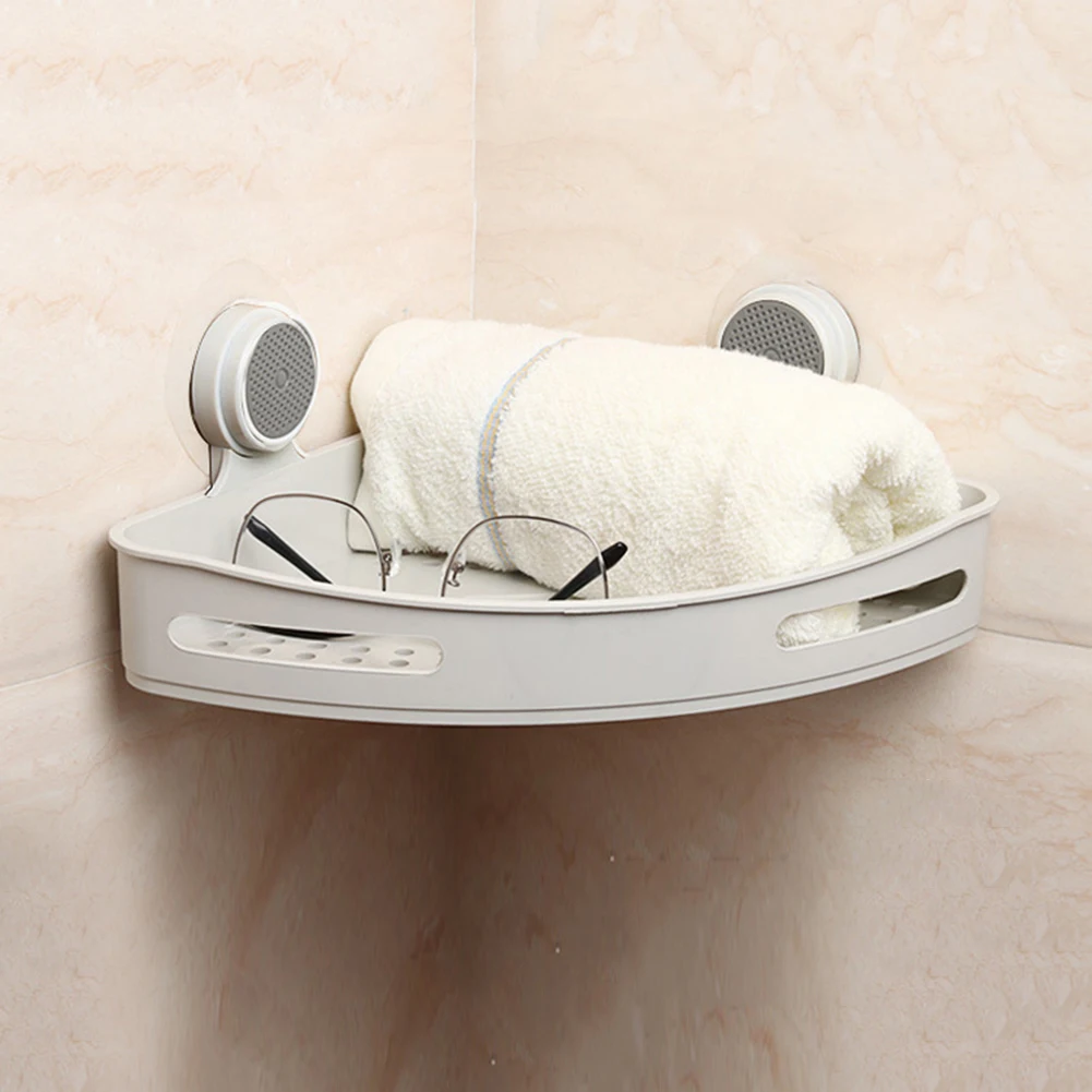 1 قطع الحمام الزاوية الفضاء استنزاف رفوف رفوف الحاويات حامل قوية الصابون الشامبو شفط مصاصة تخزين حامل المنظم