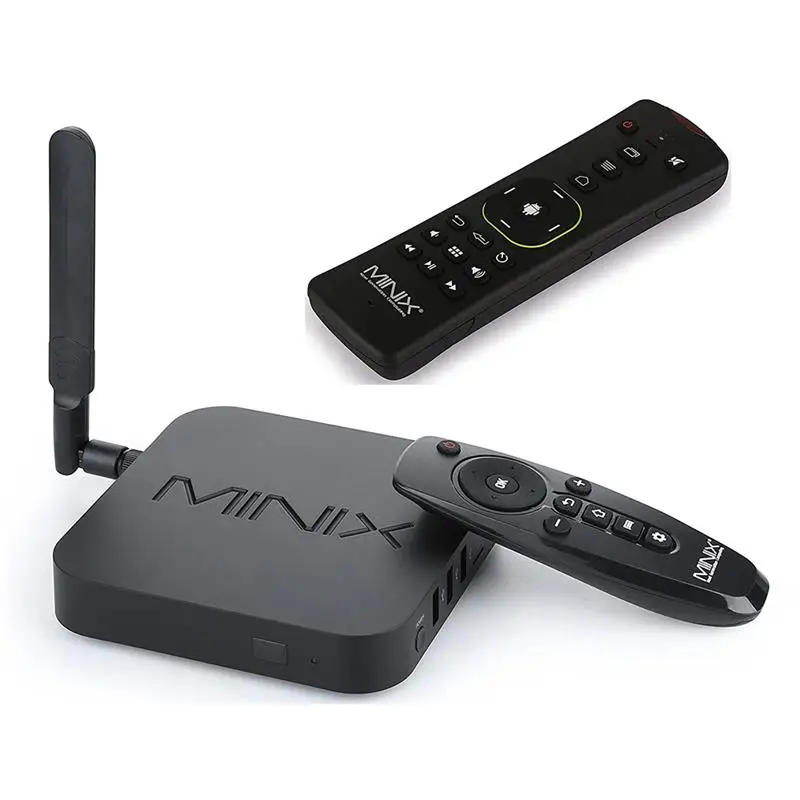 MINIX NEO U9-H+ MINIX NEO A2 Смарт ТВ коробка 64-битному восьмиядерному медиа центр Android 2 ГБ/16 ГБ/4 K/HDR шесть оси гироскопа пульт дистанционного управления Air Мышь - Цвет: NEO U9H with A2 Lite