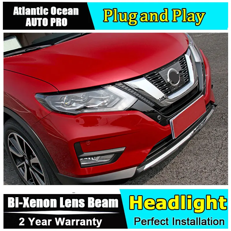Тюнинг автомобилей светодиодный налобный фонарь для Nissan X Trail задний 2017 2019