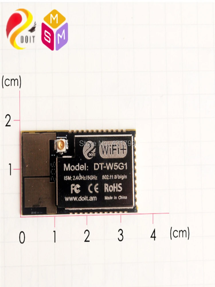 Doit AIoT SoC DT-W5G1 5G wifi модуль 2,4g/5g двухчастотный модуль с антенным интерфейсом Беспроводная передача изображения MIPS RISC