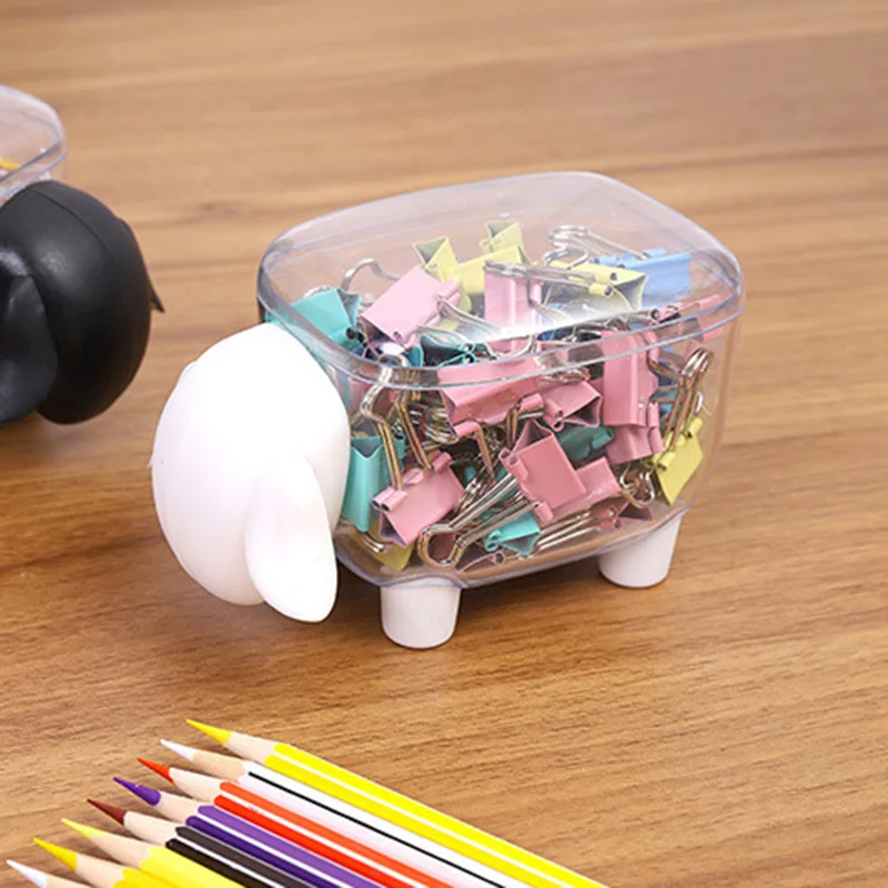 

Storage Box Case Organizer Little Sheep Shape for Home Office Cotton Swab Toothpick SL@88