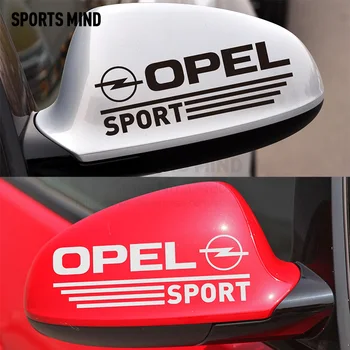 

10 Pairs SPORT Car Mirror Stickers Decal Car-Styling For opel astra h astra g insignia vectra c corsa zafira mokka vivaro meriva
