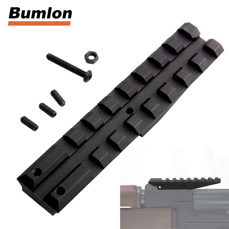 

Low Profile Picatinny Scope Mount Rail for AK AEG AK Rear Sight Weaver Rail Mount 1-0004