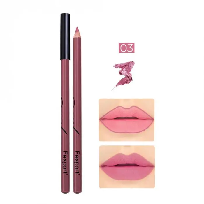 6/12 Pcs/Set Sexy Matte Lip Stick Lipliner Lip Liner Pencil Matt Nude Lipsliner Pen Set Beauty Makeup Tool Cosmetic