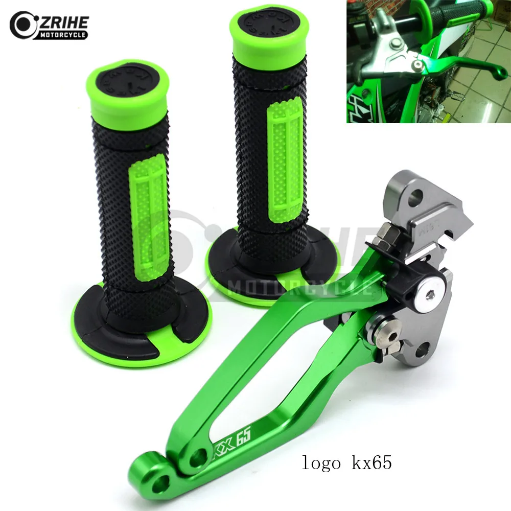 Motorbike Brake Clutch  Lever CNC Pitvot Dirt bike Handle bar grip for KAWASAKI KX65 KX 65 2016 2015 2014 2013 2012 2011 10-2000