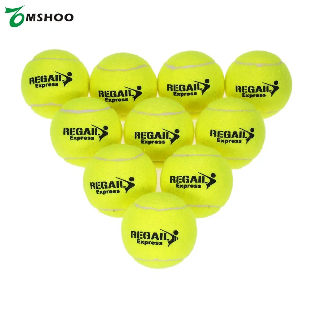 10PCS High Resilience Tennis Ball Durable Training Exercise Practice