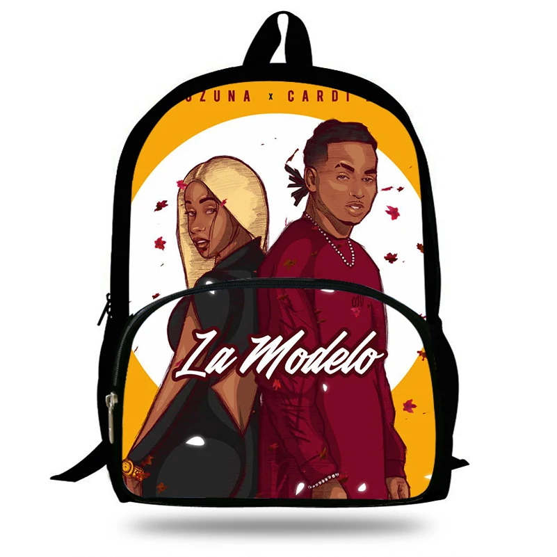 

High Quality Bad Bunny Maluma Ozuna POP Rapper Printing Backpacks boys Schoolbag for Teenager Mens Laptop Backpack Travel Bag