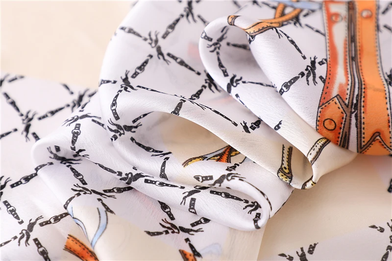 Дизайнерский брендовый женский шарф модный принт Мягкие Шелковые шарфы для леди шаль и накидка Роскошная летняя Пашмина шарф хиджаб