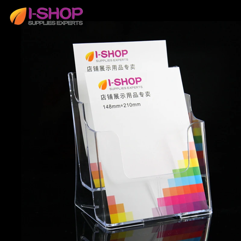 Two Tiered Brochure Rack Holder for A5 Literature Holder Booklet Size Brochure Catalog Holder