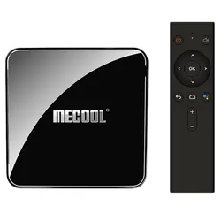 Mecool Km3 Android 9,0 ТВ-бокс Amlogic S905X2 Четырехъядерный 4G Ddr4 64G Rom 2,4G/5G Wifi Bluetooth 4K Atv смарт-набор top Box Voice C