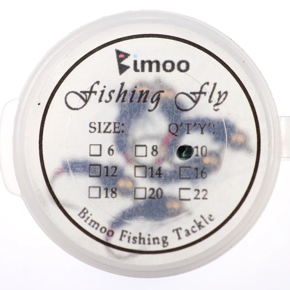 Bimoo 6 шт. #12 Bluegill Crappie Panfish Perch Радужная Форель Caddis металлические латунные бусины с