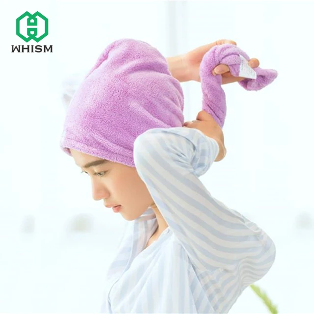 Special Offers WHISM Women Drying Towel Quickly Dry Hair Hat Microfiber Hair Towel Bathing Tool Super Absorbent Girls Cap Lady Head Wrap Hat Special Offers WHISM Women Drying Towel Quickly Dry Hair Hat Microfiber Hair Towel Bathing Tool Super Absorbent Girls Cap Lady Head Wrap Hat