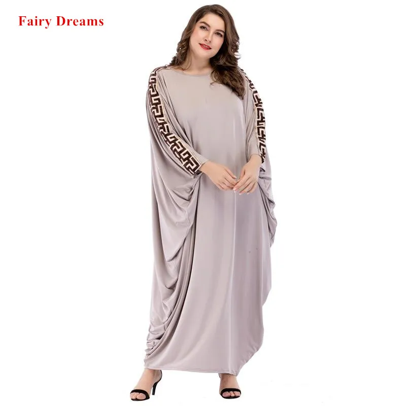 

Women Muslim Abaya Bat-wing Sleeve Dress Kaftan Turkish Islamic Clothing Dubai Moroccan Kaftan Maxi Dresses 2018 Fairy Dreams