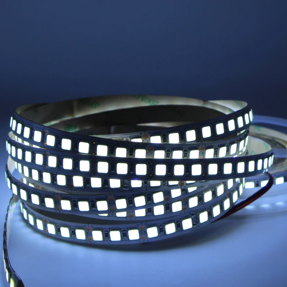 5 м Светодиодная лента 300 600 LED SMD 5054 подсвечиваемая 12V гибкий свет яркий чем 5050 5630