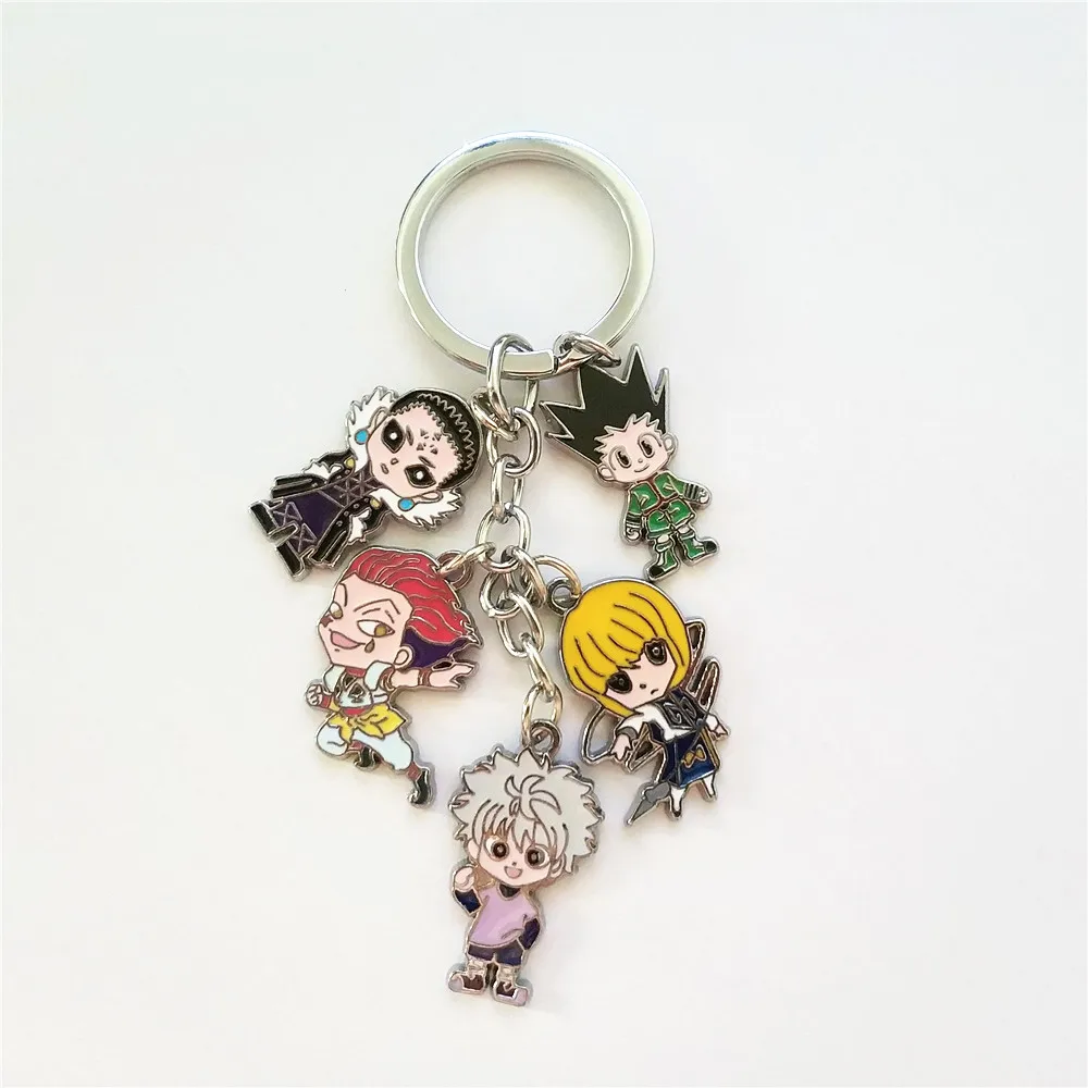 

HUNTER x HUNTER Anime Killua Zoldyck Kurapika Key Chains Two-sided Keychain Acrylic Pendant Keyring Cosplay