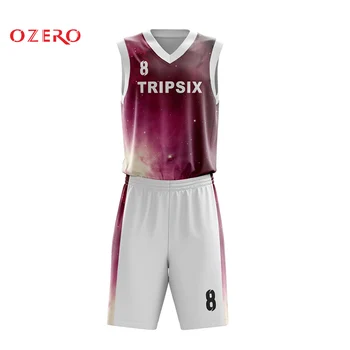 

custom sublimation basketball uniform professional design quick dry breathable basketball jersey