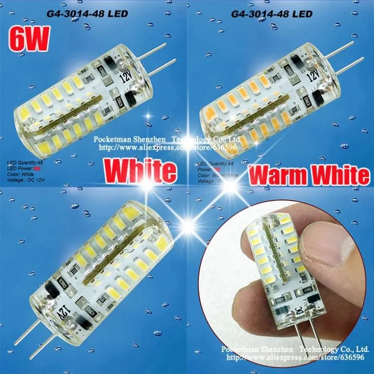 Светодиодная лампа g4 переменный ток 220 В постоянный 12 светодиодная SMD 3014 3 Вт 4 5 6 7