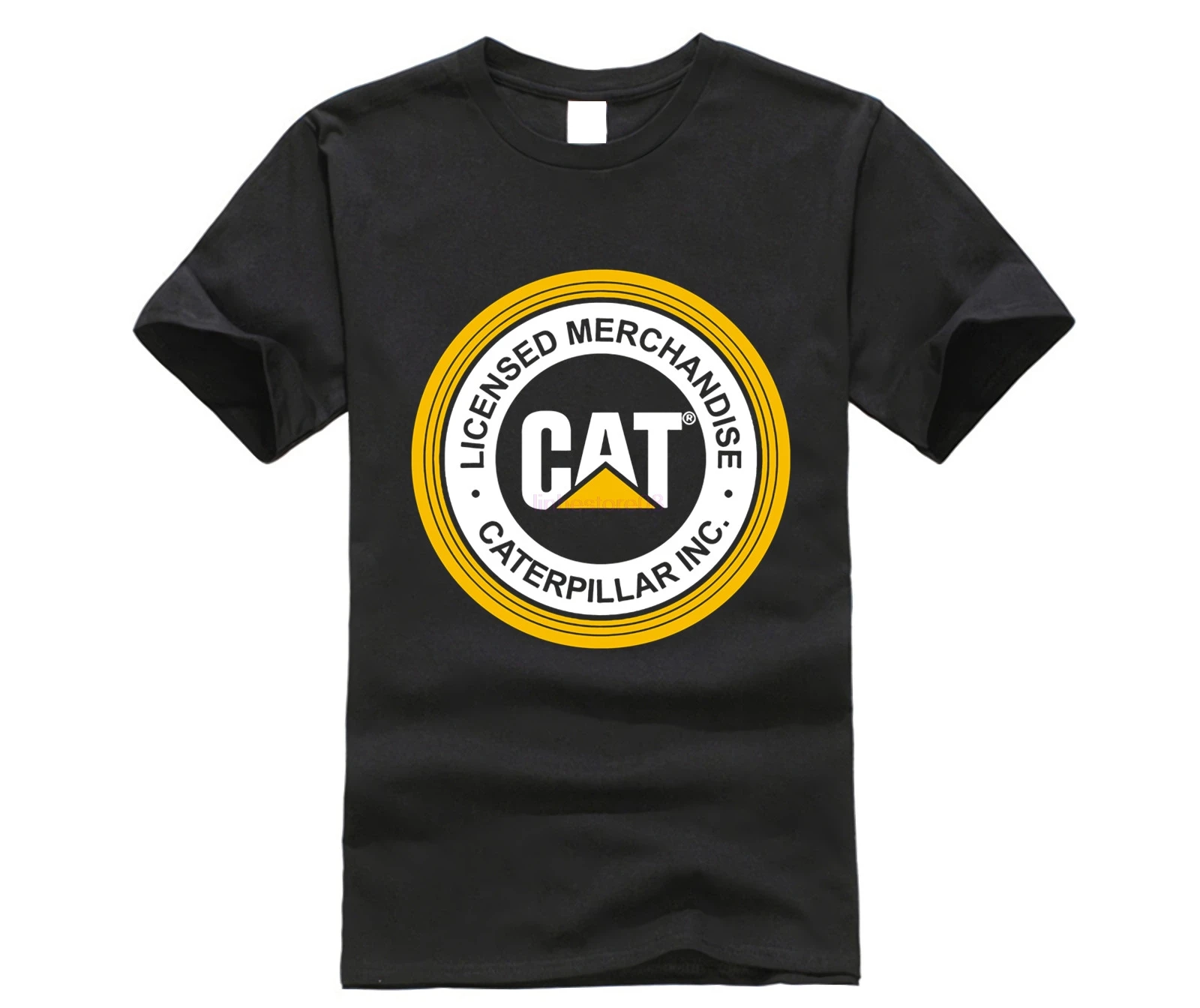 

Men t shirt New Fashion Caterpillar Logo Printed Graphic Tops Black t-shirt men