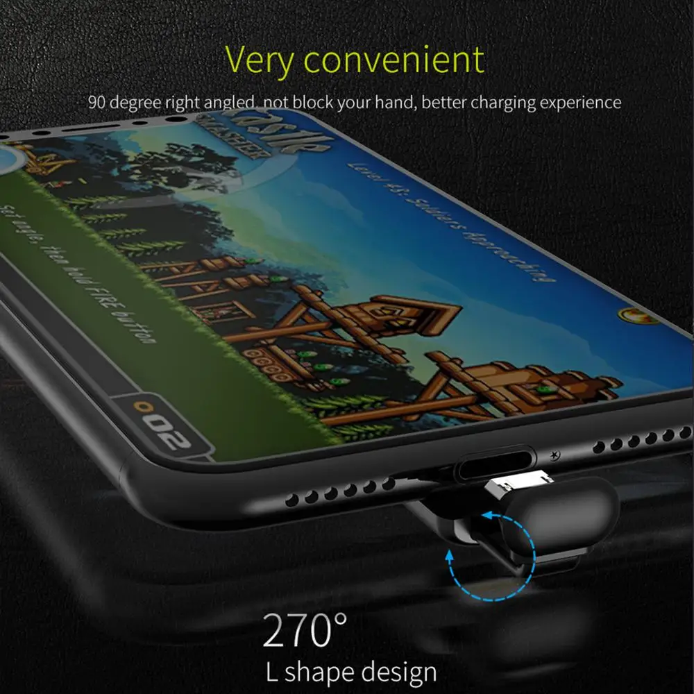 WSKEN المصغّر usb كابل سريع شحن سلك كابل usb لسامسونج S7 S6 Xiaomi هواوي شاحن هاتف محمول يعمل بنظام تشغيل أندرويد لعبة الحبل