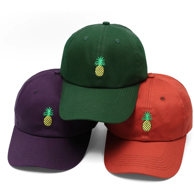 Men Pineapple Embroidery Baseball Cap