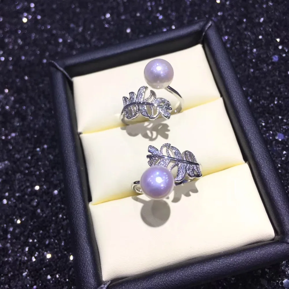 Beautiful Leaf Ring Mountings, Ring Findings, Adjustable Ring Jewelry