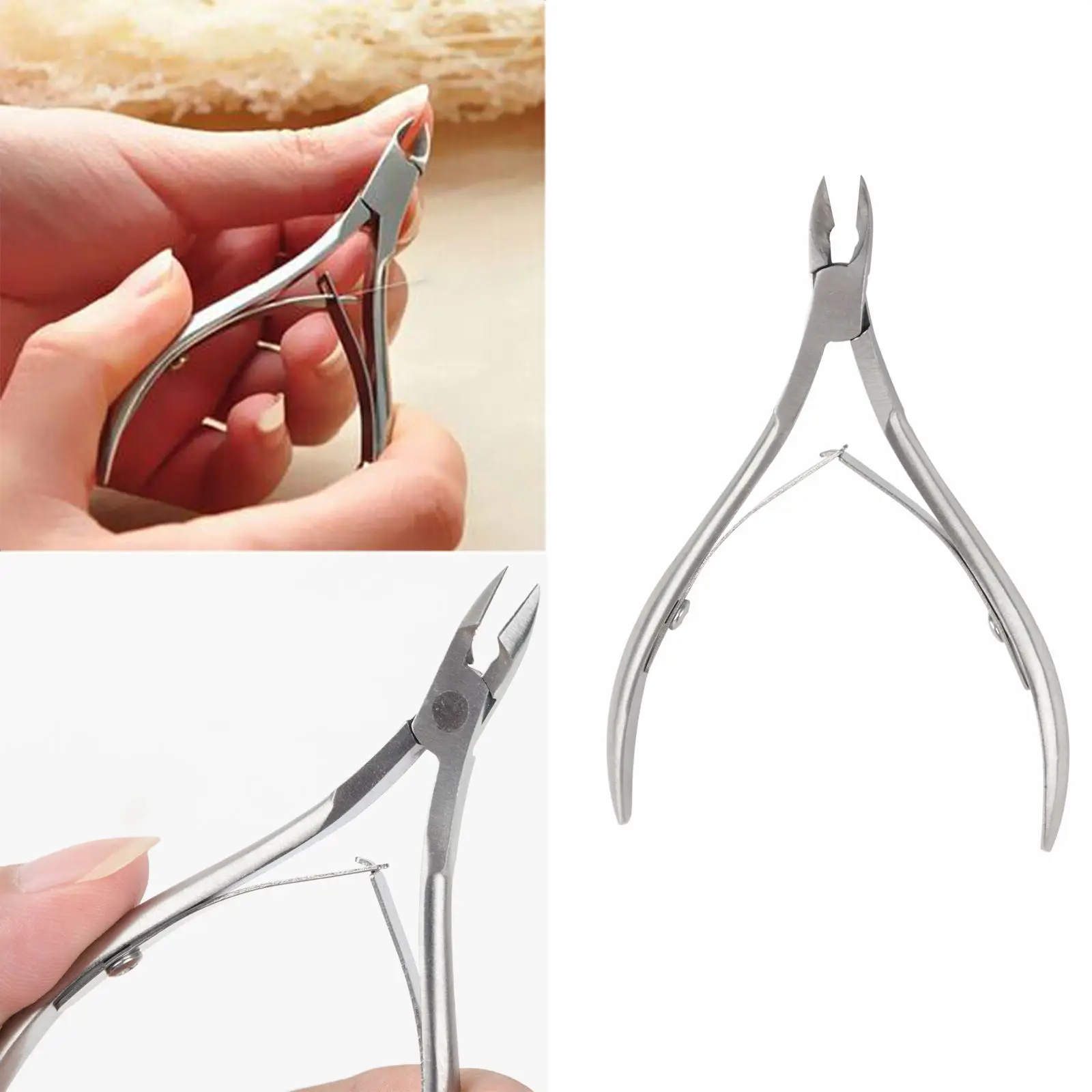 

New Professional Cuticle Nipper Sliver Stainless Steel Cutter Nail Art Clipper Manicure Tool For Fingernail Toenail Shellhard