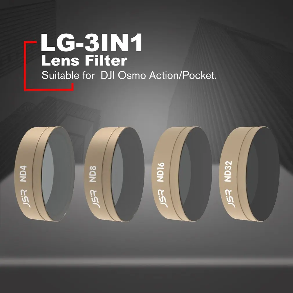 

LG-4IN1 Filter Light Reducing Mirror Polarizer Camera Lenses Accessories Camera Filter For DJI Repair Accessories