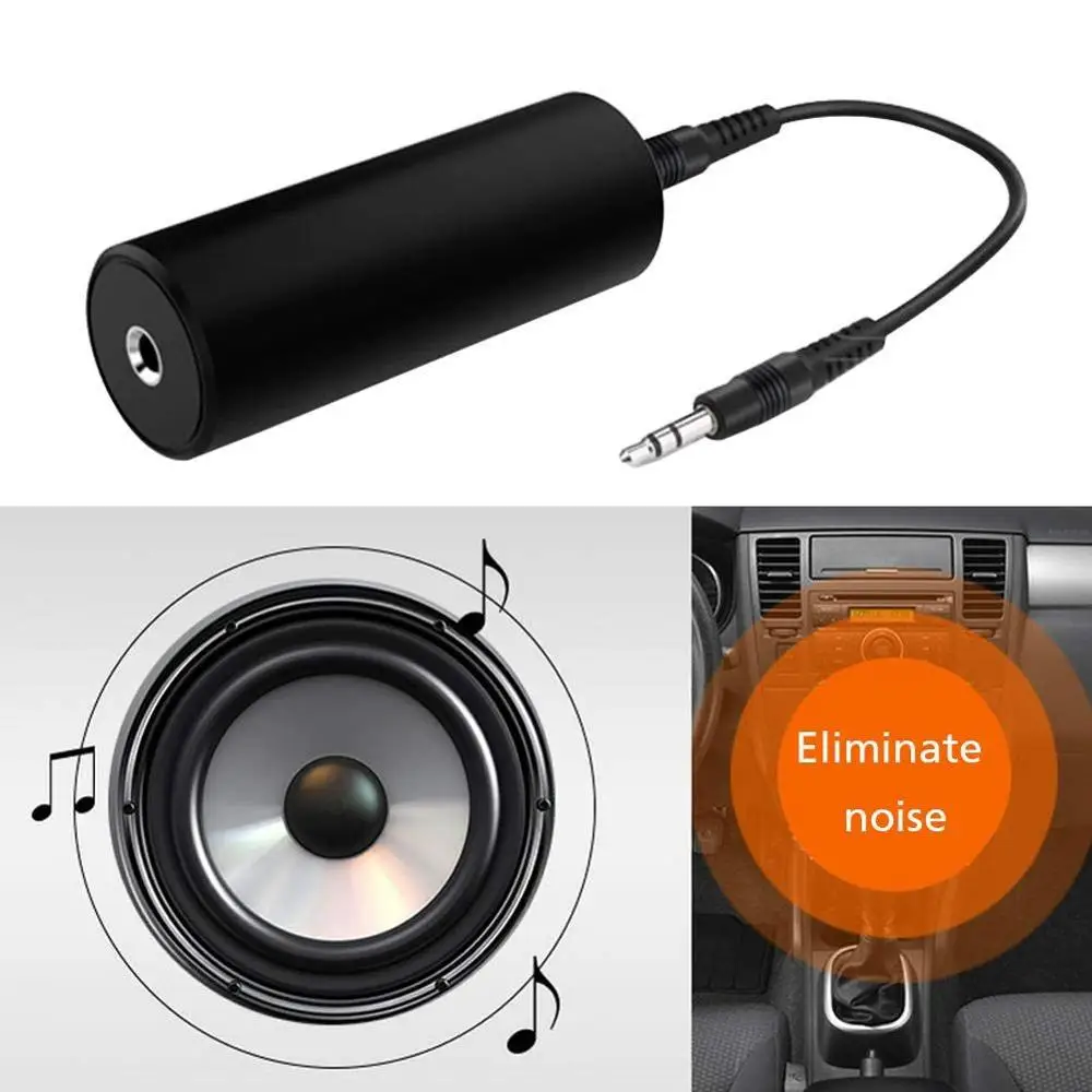 Ground Loop Noise Isolator Transformer Hum/Buzz/Noise Eliminator With 3.5MM Audio Cable For Car Audio Home Stereo System Cable