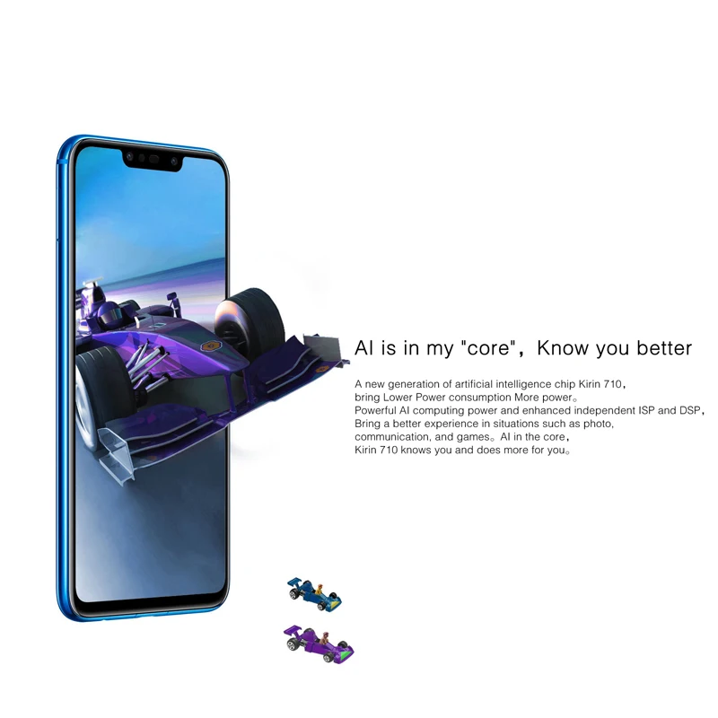 Оригинальный смартфон huawei Nova 3i 4GB + 128GB LTE 6 3 дюймов Kirin 710 четыре ядра 24MP 2340x1080 P 3340
