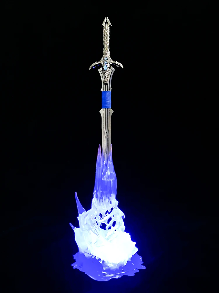 WOW Arthas Menethil оружие Frostmourne меч с подсветкой Figma Starz игры Аниме ПВХ фигурка игрушка