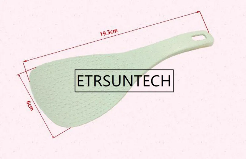 120 шт пшеничной соломы совок для риса антипригарная ложка для еды ковш кухонная посуда рисоварка Лопата 4 цвета - Цвет: Зеленый