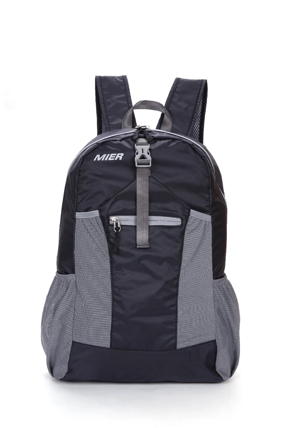 Легкий складной рюкзак MIER водонепроницаемый удобный дорожный 30 л черный|backpack