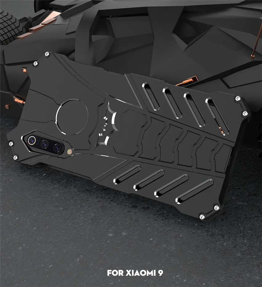 For XIAOMI Mi 9 Case Original R-JUST Batman Armor Aluminum Metal For Xiaomi mi 9 se Xiaomi mi9 Case Shockproof Coque (9)