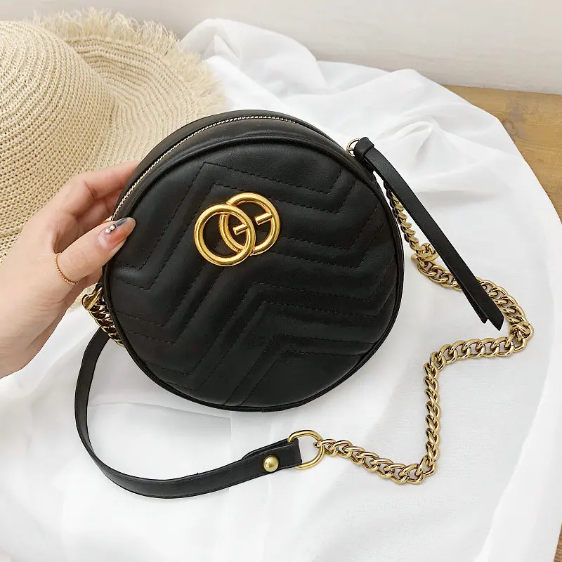 

Famous Brand Luxury Handbags Women Bags Designer 2019 Round Circular Bag Classic Crossbody Bags for Women Sac a Main Femme New