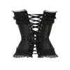 Sexy Satin Overbust Corset Top Lace Bowknot Decorated Clubwear Showgirl Body Shaper Plus Size S-6XL ► Photo 2/5