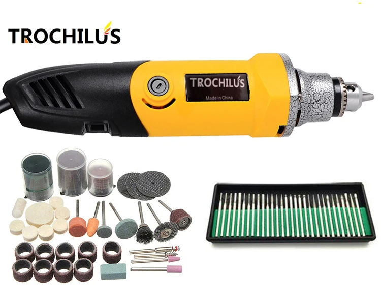 

Troutilus 400W mini grinder electric rotary Grinding tool Dremel style electric engraver DIY drill grinding machine set