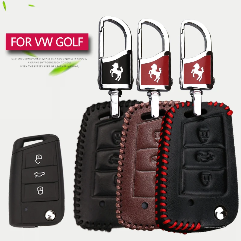 Автомобильный ключ чехол для ключей Volkswagen VW Golf 4 5 6 7 Gti Mk7 Mk2 Mk3 polp Passat B5 B6 B7 B8 T5