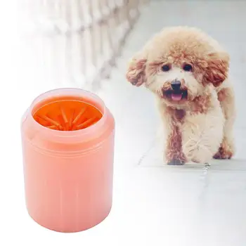 

Soft Silicone Combs Dog Paw Cleaner Cup Portable Pet Foot Washer Cup Paw Clean Brush Dirty Cat Foot Cleaning Bucket Pet Supplies