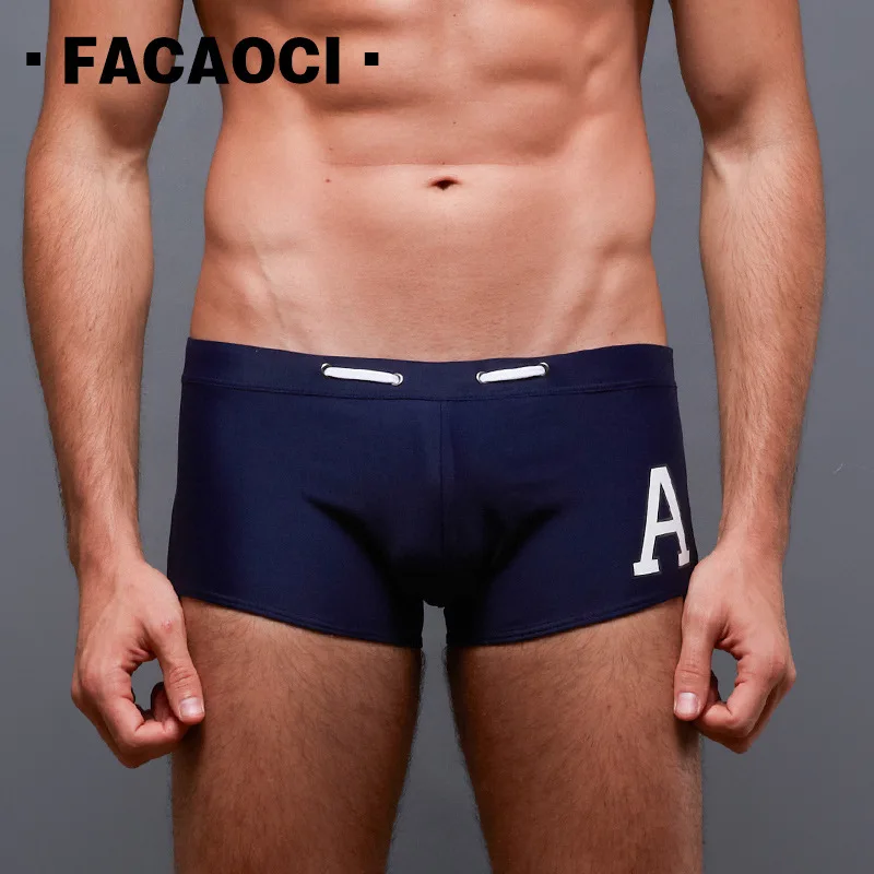 

New Man's Swimwear Boxers Trunks Summer Swimsuits Mens Cool Zwembroek Jongens Swim Trunks Comfortable Beach Man Boxers