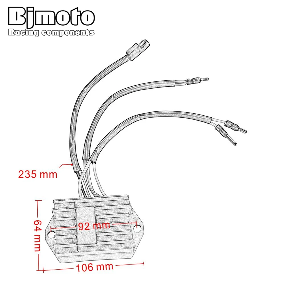 BJMOTO мотоцикла 12В Напряжение Регулятор выпрямителя для поездок на мотоцикле Ducati Монстр 600 900 энергия 748 900 750 916 Moto Guzzi Калифорния