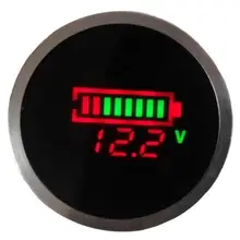 6 шт./лот DC 6-120 В кислотный свинцовый аккумулятор индикатор литиевой емкости батареи цифровой светодиодный тестер+ номер дорожки 10001173