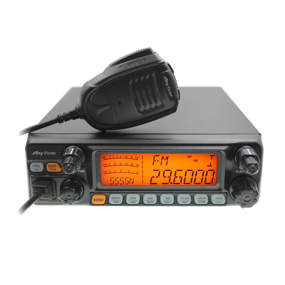 CB радио ANYTONE AT-5555N 25,615-30,105 Mhz 40 канальный Мобильный приемопередатчик AT555N AM/FM/SSB 11 метров радио - Цвет: AT-5555N
