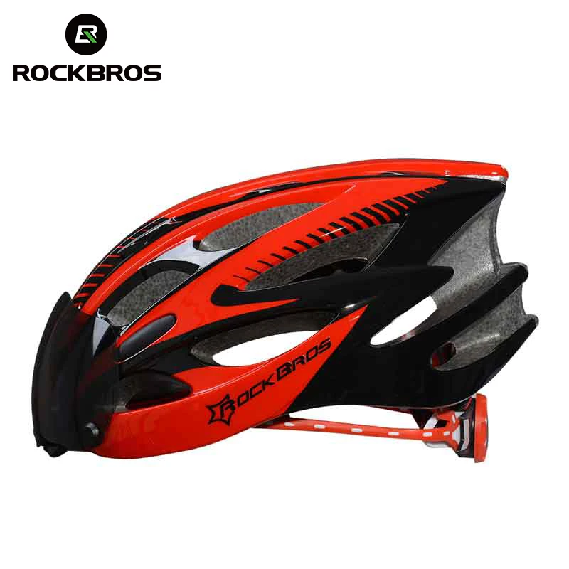 ROCKBROS Велосипедный EPS шлем с Линзами интегрально-литой 28 вентиляционные отверстия Велоспортное велосипедное оборудование шлем