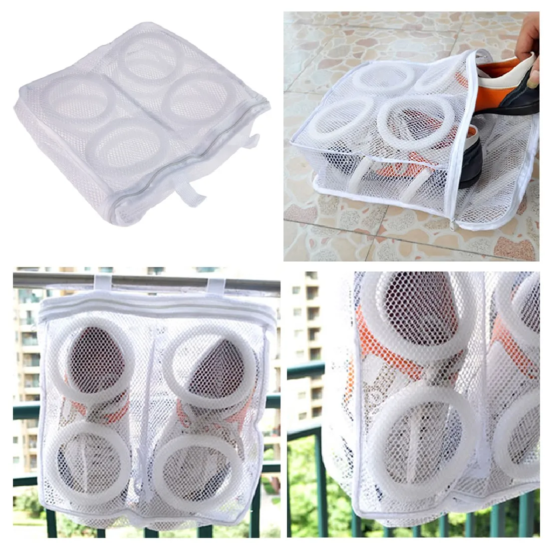 Promotions Household Mesh Laundry Shoes Footwear Wash And Dry Bag Pouch