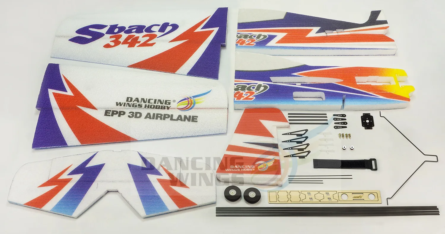 New Dancing Wings Hobby EPP Foam RC Airplane Sbach342 Toy Planes Wingspan 1000mm Plane 3D Aerobatic Flying Model Airplane 6