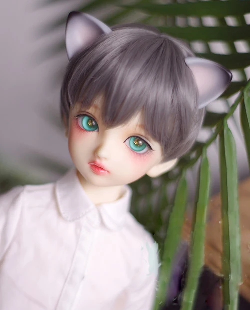 Парики для кукол BJD дымчато серые короткие волосы парики DD SD MSD YOSD 1/3 1/4 1/6