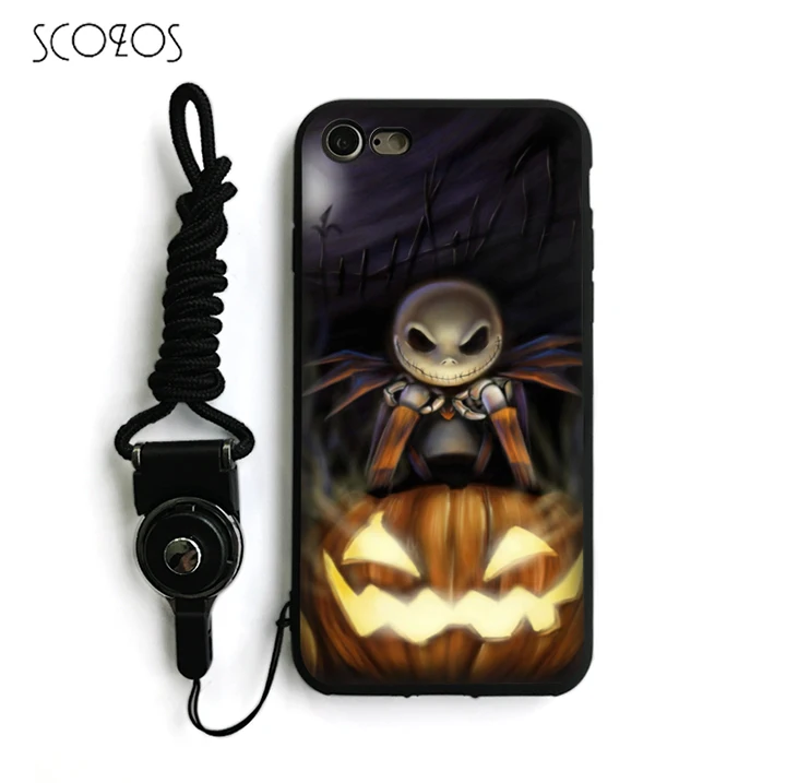 SCOZOS Хэллоуин Кошмар перед Рождеством Джек чехол для iPhone X 5 5S Se 6 S 7 8 6-плюс 6s-плюс Plus