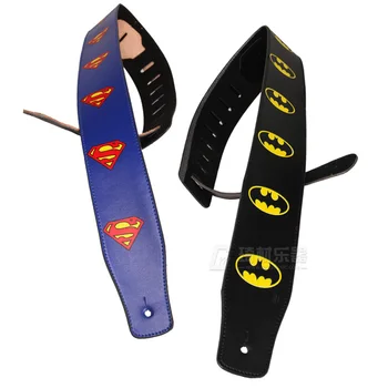 

QCYQ Super Hero Series Adjustible Guitar Strap for Acoustic Electric Guitar, Batman Superman