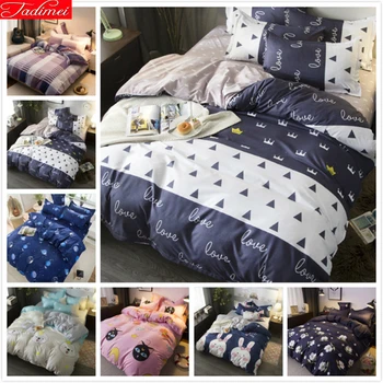 

2019 New Creative Pattern Duvet Cover 3/4 pcs Bedding Set Kids Child Bed Linen Single Full Double Queen King Size Comforter Case