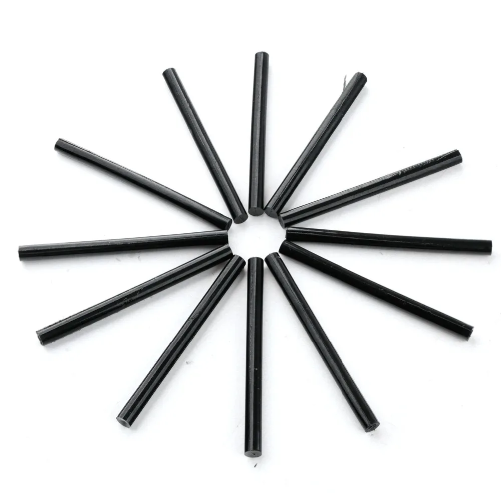 Neitsi 12pc/pack 7.8mm * 100mm Hotmelt Keratin Glue Sticks High Quality Melting Hot Gun Glue Stick Black Color ping